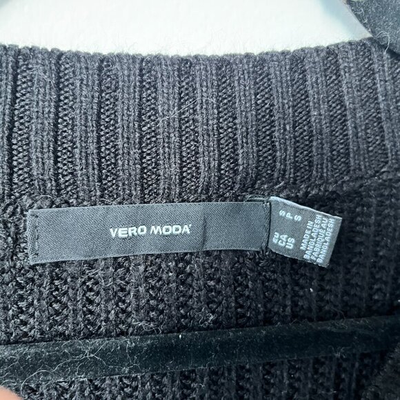 VERO MODA Black Knit Sweater Vest - Picture 2 of 3